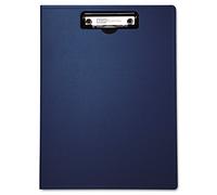 Baumgartens 61633 Cartera portapapeles con Perfil bajo Clip, 1/2 "Capacidad, 8 1/2 x 11, Azul