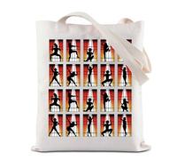 BAUNA Bolsa de mano musical Chicago West End Bolso de mano Broadway Theatre reutilizable Bolsa de compras de comestibles Regalo para amantes de la música, Bolsa de baile, 32*37CM