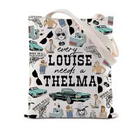 BAUNA Bolsa de mano para amigos, Louise Needs A Thelma, bolsa de compras reutilizable para comestibles, bolsa de hombro Thelma y Louise, regalo de viaje por carretera, Necesita una bolsa Thelma,