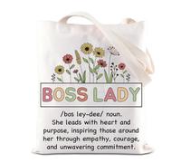 BAUNA Boss Lady Definition - Bolsa de mano, regalo de agradecimiento para jefe, regalo para el día del jefe, regalo para el día del jefe, regalo para mujer, líder mentor, Bolsa Boss Lady, 35*40cm