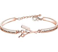 BAUNA Pulsera de estilista verdaderamente genial, regalo de agradecimiento para estilista de graduación, 9 inch, Níquel