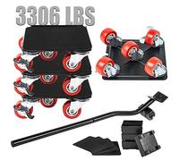 BAUSATZ Deslizadores de muebles elevadores de 1500 kg para suelos de madera dura, plataforma rodante para muebles de gato, plataforma rodante para mudanzas de muebles, deslizadores