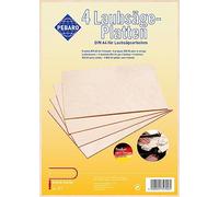 Bausch Pebaro 327-4 Planchas de Madera contrachapada, tamaño DIN A4