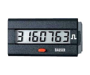 bauser 3810.3.1.7.0.2 Contador de tiempo o de impulsos digitale- novedad. Solución Twin Dim. instalación 45 x 22 mm