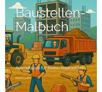 Baustellen-Malbuch: Ausmalspaß für kleine Baumeister (Malbücher der KrikelKrakel Reihe)