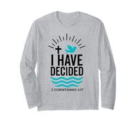 Bautismo bautizado 2026 He decidido Nuevo Creyente Cristiano Manga Larga