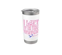 Bautismo cristiano I Left it in the Water Mateo 28:19 Vaso térmico de acero inoxidable de doble pared