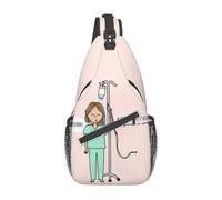 Bautismo de Enfermería - Mochila cruzada de hombro para estudiantes de enfermería médica personalizada para hombre, mochila de viaje