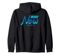 Bautismo de fe Cristiana 2 Co 5:17 Hecho Nuevo en Cristo Jesús Sudadera con Capucha