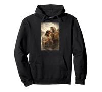 Bautismo de Jesucristo por Juan el Arte Bautista Sudadera con Capucha