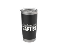 Bautista de la Biblia King James Vaso térmico de acero inoxidable de doble pared