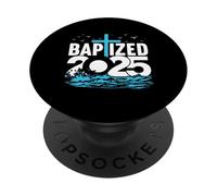 Bautizado Camisa 2025 Christian Water Bautismo Iglesia Grupo PopSockets PopGrip Adhesivo