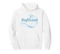 Bautizado - Christian Faith Water Bautismo Diseño Gráfico Sudadera con Capucha
