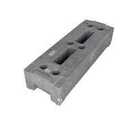 BAUZAUNWELT Pie para valla de construcción de 22 kg de polietileno, base de plástico estable, placa de pie duradera para montaje de valla y barreras