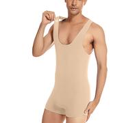 Bauzuoyo - Conjunto de una pieza para hombre, ropa interior, body, body para hombre, ropa interior, suave, body para hombre, conjunto, camiseta interior, body elástico, sexy, corto, para baile