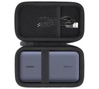 Baval Funda de viaje rígida y portátil compatible con cargador portátil UGREEN de 20000 mAh y 100 W, solo funda