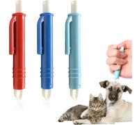 BAVALIN Pinzas Quita Garrapatas para Perros y Gatos - Pinzas de Garrapatas Sencillas y Seguras para Humanos y Mascotas, Juego de 3 (Rojo, Azul, Azul Oscuro)