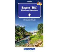 Bavaria South / München, Oberbayern (8): Mit München und Oberbayern. Inkl. Ortsverzeichnis und Reiseinformationen. Matt laminiert (Regional maps - Germany)