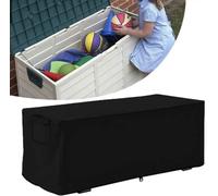 Baverta Cubierta de Caja de Patio,Impermeable Plegable Caja de Almacenamiento Cubierta Protectora Anti-UV Oxford Patio Muebles Cubierta para Exteriores Jardín