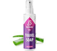 Baviette Eco Travel Soap con microorganismos - Ideal para camping, viajes en coche y avión, jabón de bolsillo compacto para lavar platos y lavandería al aire libre (100 ml)