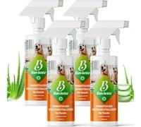 Baviette Spray 4 x 500 ml - Neutralizador de olores para hogares de Perros - con microorganismos Naturales - Inodoro, sin Cloro y Respetuoso con los Materiales - Adecuado para Textiles, Muebles