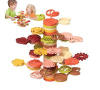 Bavokon Juego de Equilibrio Apilable - Educativo de Coordinación Óculo Manual,Juego de Equilibrio con Bloques de Árbol | para Niños Mayores de 3 Años Familia Fiesta Aula Cumpleaños Jardín de Infancia