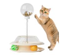 Bavokon Juguetes Interactivos Para Gatos Con Premios - Dispensador Interactivo De Golosinas Con Muelle Y Bolas - Juego Alimentacion Enriquecimiento Para Mascotas Ejercicio Simulacion Caza Aburrimiento