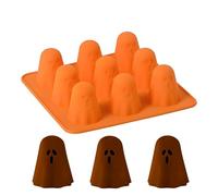 Bavokon Molde De Silicona Fantasma - Molde de Chocolate 3D, de Halloween 3D en Silicona para Repostería Pastelería Chocolate Jabón Cocina Profesionales Eventos Bodas Cumpleaños Catering