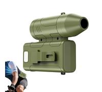 Bavokon Ventilador de Cintura Recargable | con Luz, Llevable, Recargable, Flujo de Aire Fuerte, 6 Velocidades - Ventilador Personal para Exteriores - para Senderismo, Mochilero, Escalada, Caminar,