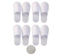 Bavooty Hotelslipper,hotelschlappen,hotel slipper,Einwegschuhe,Gästehausschuhe Set,4 Paar Frottierslipper,Einweg Slipper WeißHausschuhe Hotelslipper Universalgröße für Damen Herren (Talla EU 37-42