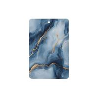 Bavy Blue Marble Gold Line - Ambientadores abstractos para coche, 4 unidades, tarjetas perfumadas colgantes, tarjetas perfumadas para coche, tabletas de aromaterapia