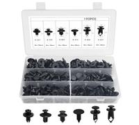Baxcdyswe 190 Piezas Chinchetas Techo Coche, 6 Tamaños Universales Grapas Coche, Remaches Plastico para Puertas y Clips de Plástico para Parachoques Carrocería Fender Liner Sealing Strip Clips Fijos