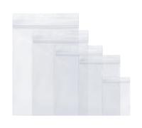 Baxcdyswe 500 Pcs Bolsas Zip, 5 Tamaños Bolsitas Plastico Transparente Autocierre, Hermeticas Ziplock Bags Reutilizable Bolsa Almacenamiento Cremaller