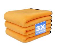 Baxcdyswe Set de 6 Bayetas Limpieza Coche, 40 × 60 cm Profesional Toalla Secado Coche, Bayeta Microfibra, Paños Microfibra Suaves, Absorbentes Pintura Secado Rápido para Coche Pulir, Cuidar