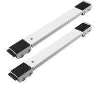 Baxcdyswe Soporte Rodillo para Lavadora Ajustable Extensible para Frigorífico, Soporte Ajustable con Rodillos para Lavadora, Refrigerador y Secadora-Base Móvil con 24 Ruedas, Carga hasta 300kg