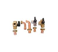 Baxi 140040434 - Plantilla de montaje con grifos ida/retorno caldera Neodens Plus Eco/Neodens Lite