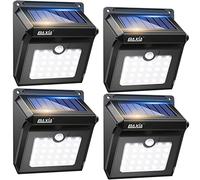 BAXIA TECHNOLOGY Luces solares para exteriores, sensor de movimiento de seguridad inalámbrica, luces solares para exteriores, impermeables, para puerta delantera, patio, escalones, garaje, jardín (400