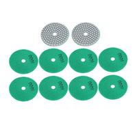 Baxnore 10 discos de pulido de 3 pulgadas, grano 1000 para mármol, hormigón, piedra, cerámica, azulejos y vidrio, herramientas de pulido en seco y húmedo con orificios de agua, com