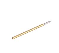 Baxnore 100 piezas P50J1 Sonda de prueba de resorte Pasador de cabeza redonda 0,68 mm de diámetro 16 mm de longitud Contacto suave para pruebas de PCB Dedos y almohadillas doradas