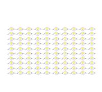 Baxnore 100PCS 3W Alta potencia SMD LED Cuentas Chips Diodos emisores de luz Brillante 100110lm Blanco cálido Opciones de color blanco para iluminación de bricolaje Decoración del (Blanco verdadero