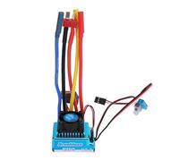 Baxnore 120A Controlador de velocidad eléctrico ESC sin escobillas Soporte de motor sin escobillas sin sensores para 1/10 1/12 RC Coches Barcos Aleación de aluminio Plástico 44x32x
