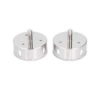 Baxnore 2 piezas Broca de sierra perforadora Acero de aleación Recubrimiento de grado profesional Uniformidad Desgaste Abridor de agujeros de vidrio para azulejos Mármol Cerámica y