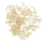 Baxnore 300 PCS Ojales de Ojos de Plomo de Pesca, Plomo de Ojos de Alambre de Pesca de Aleación de Acero, Bucle de Tornillo de Pesca Ligero, Mini Señuelos de Pesca con Ojales para (S)