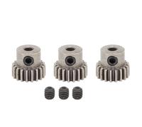 Baxnore 3PCS RC Car Motor Gear M0 6 3 175 mm Orificio Acero Polvo Aleación Piñón Engranaje Reemplazo para Durable CNC Procesado Superficie Anodizada Dura (17T)