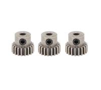 Baxnore 3PCS RC Car Motor Gear M0 6 3 175 mm Orificio Acero Polvo Aleación Piñón Engranaje Reemplazo para Durable CNC Procesado Superficie Anodizada Dura (19T)