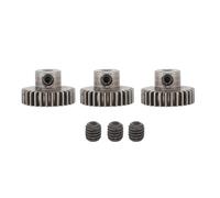 Baxnore 3PCS RC Car Motor Gear M0 6 3 175 mm Orificio Acero Polvo Aleación Piñón Engranaje Reemplazo para Durable CNC Procesado Superficie Anodizada Dura (historia)