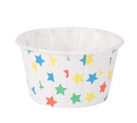 Baxnore 50 unidades de mini moldes redondos para hornear pasteles, moldes para muffins, revestimientos para magdalenas, revestimiento de papel, fácil de quitar, diseño elegante par (Patrón de