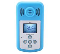 Baxnore 803 Detector de Fugas de Gas oxígeno con Pantalla Digital Azul con Alarma de vibración de luz Sonora para Seguridad Industrial en Minas de Plantas de energía metalúrgicas