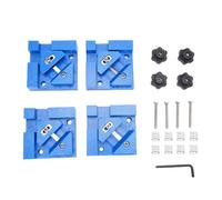 Baxnore Abrazadera de ángulo recto para carpintería, ajustable, de 90 grados, de precisión, para esquinas de madera, para gabinetes, cajones, cajas, muebles, 4 piezas, ABS, acero i