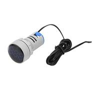 Baxnore AC 50 380V Luz indicadora de temperatura LED Termómetro digital con pantalla 20 199 ℃ Medidor de calibre para paneles eléctricos industriales Sistemas HVAC Blanco Rojo Amar (Azul)